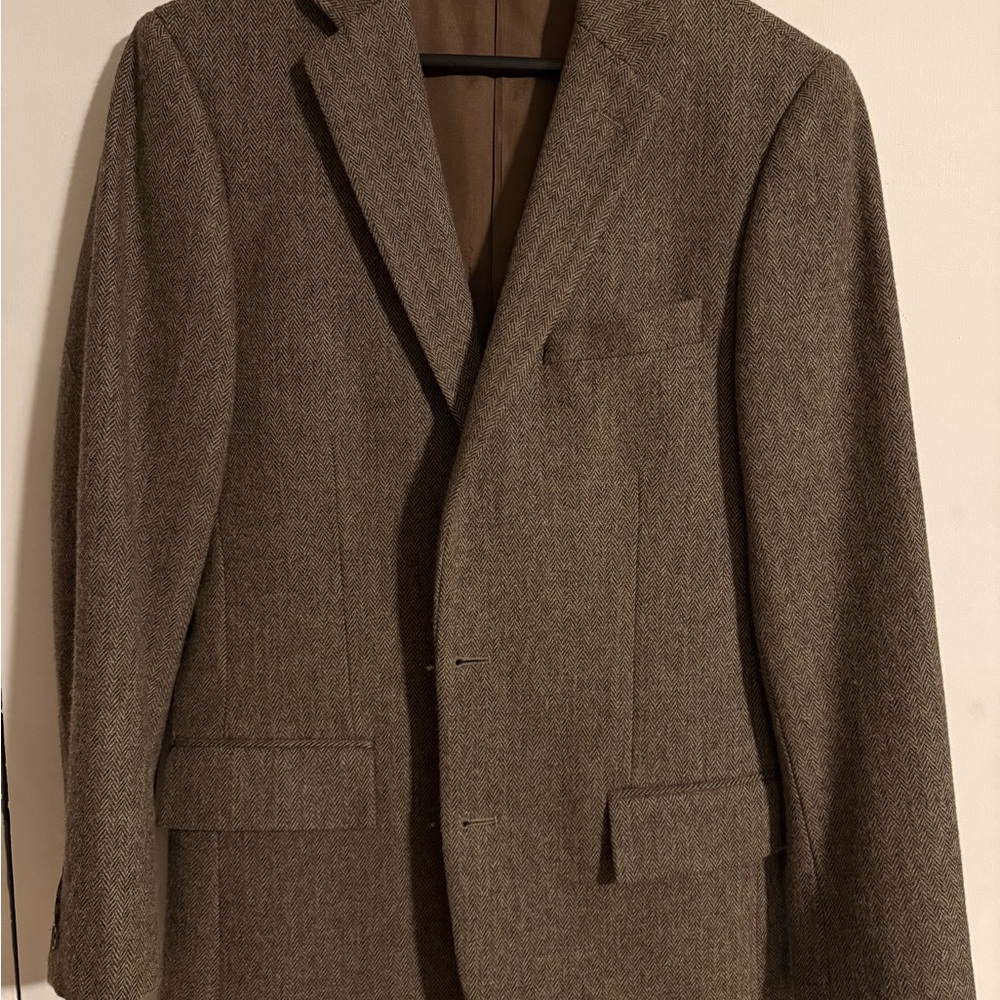 J Crew Brown Tweed Men's Blazer